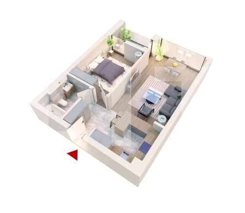 Apartament 2 camere, 52 mp, etaj intermediar, Tunari