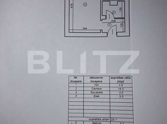 Garsonieră de vânzare 13 Septembrie - 91448AV | BLITZ București | Poza8