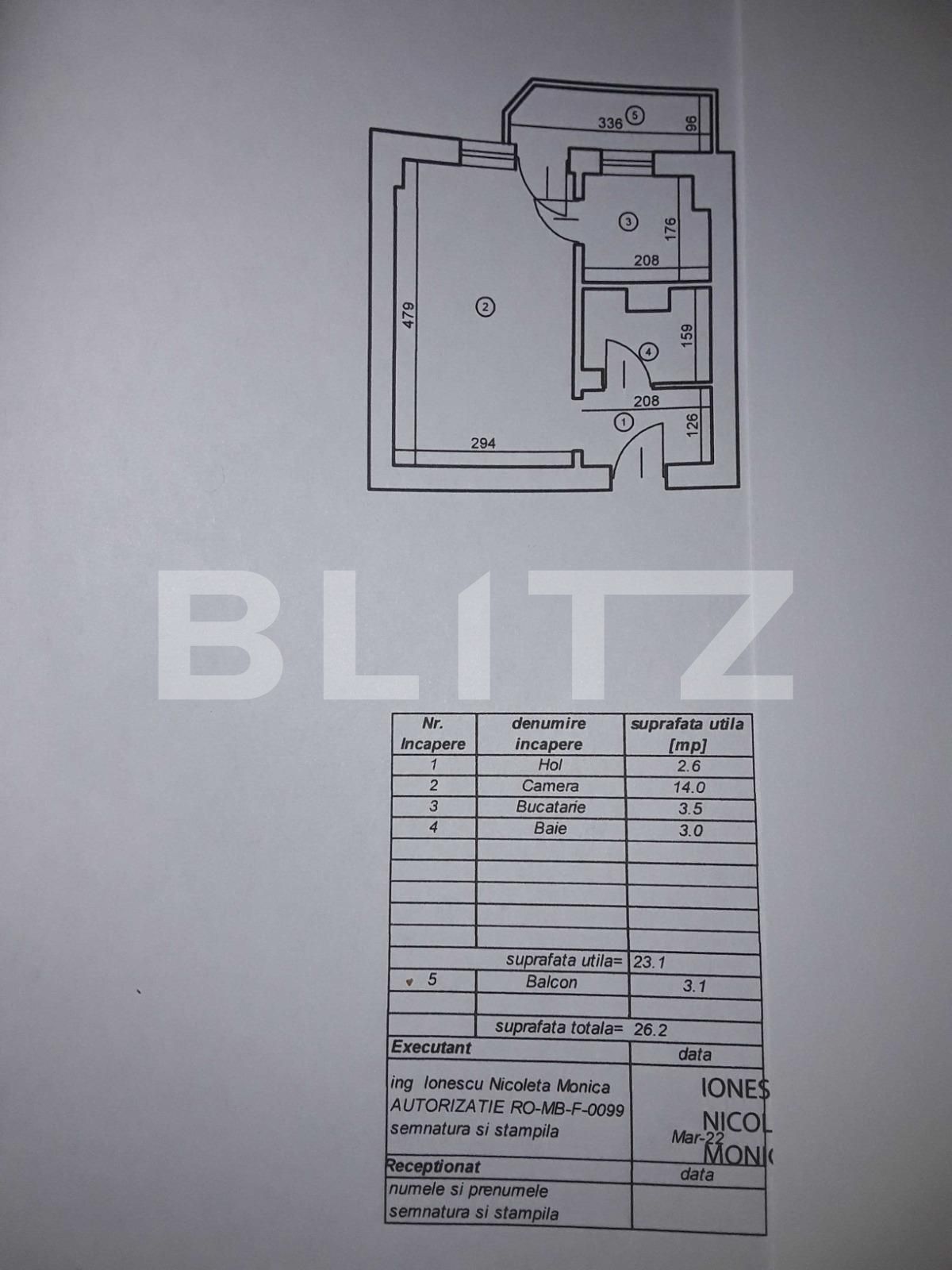 Garsonieră de vânzare 13 Septembrie - 91448AV | BLITZ București | Poza8