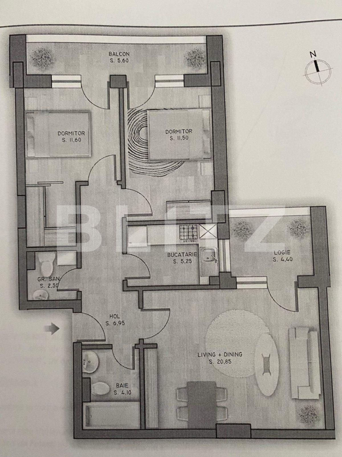 Apartament de vânzare 3 camere Titan - 91449AV | BLITZ București | Poza1