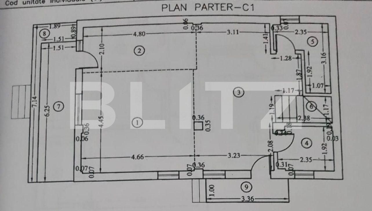 Duplex 4 camere, 155 mp utili, mobilat, Tunari