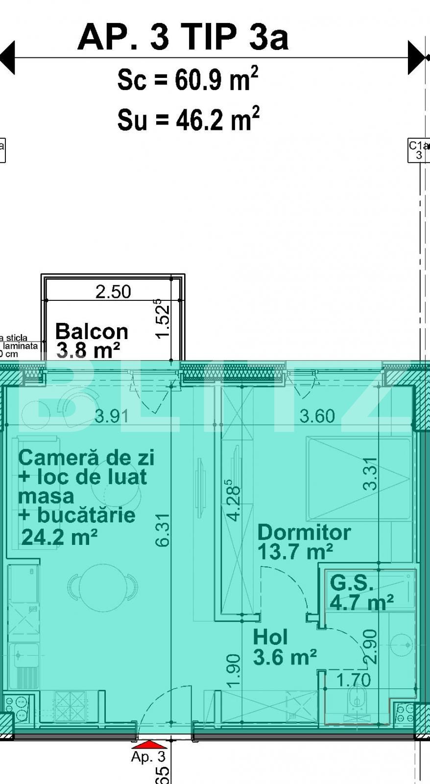 Apartament de vânzare 2 camere Aviatiei - 92935AV | BLITZ București | Poza1