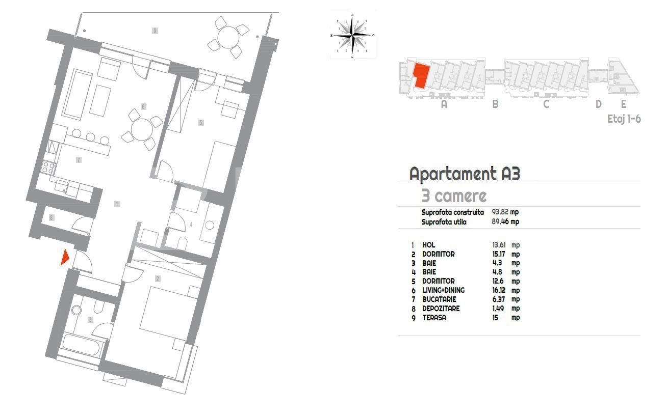 Apartament de vânzare 3 camere Baneasa - 93192AV | BLITZ București | Poza1
