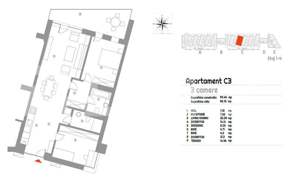 Apartament de vânzare 3 camere Baneasa - 93335AV | BLITZ București | Poza1