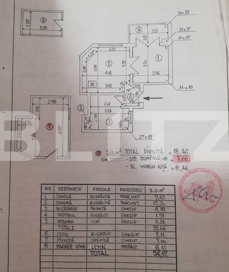 Apartament de 2 camere, 54mp, mobilat/utilat, zona Vitan
