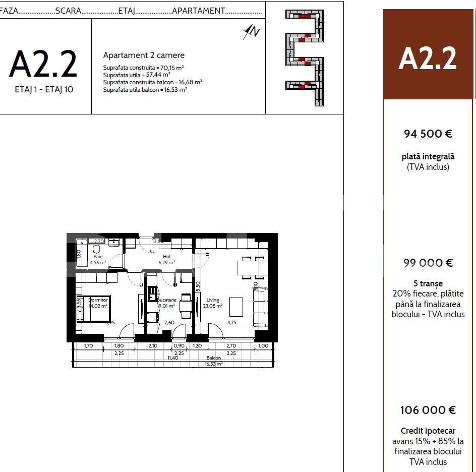 Apartament de vânzare 2 camere Pipera - 93488AV | BLITZ București | Poza1