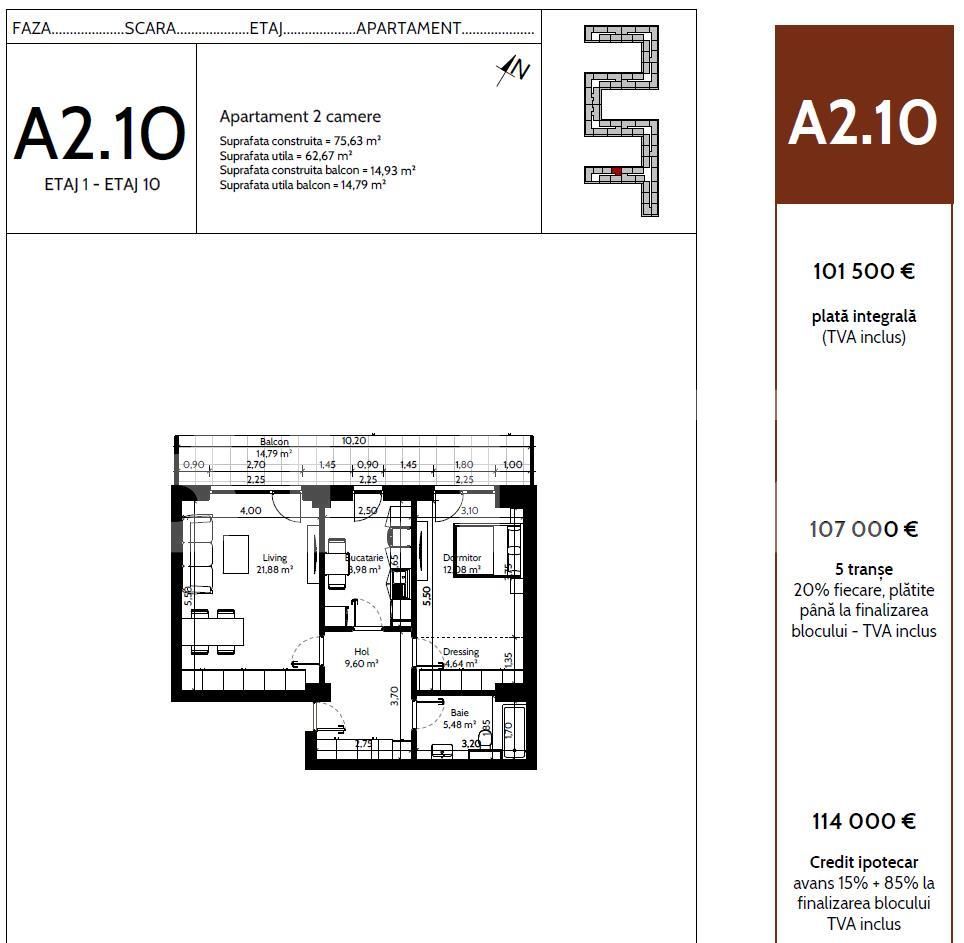 Apartament de vânzare 2 camere Pipera - 93509AV | BLITZ București | Poza1