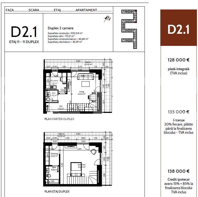Apartament de vânzare 2 camere Pipera - 93516AV | BLITZ București | Poza1
