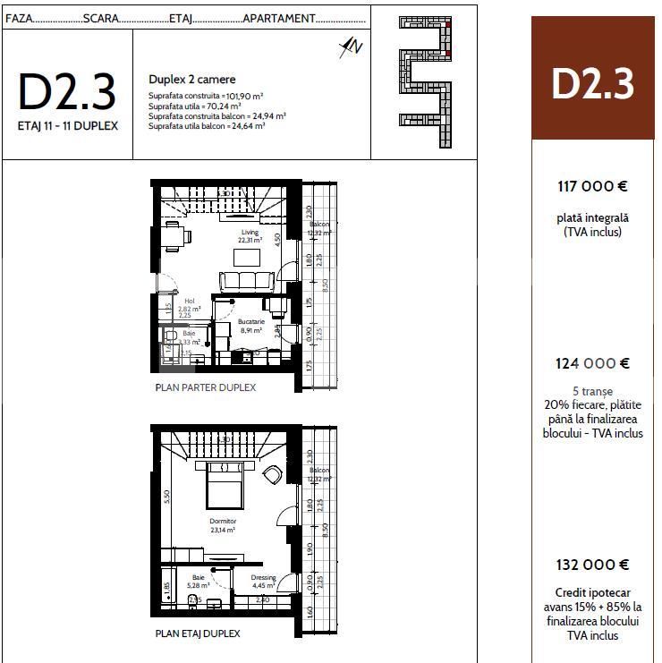 Apartament de vânzare 2 camere Pipera - 93519AV | BLITZ București | Poza1