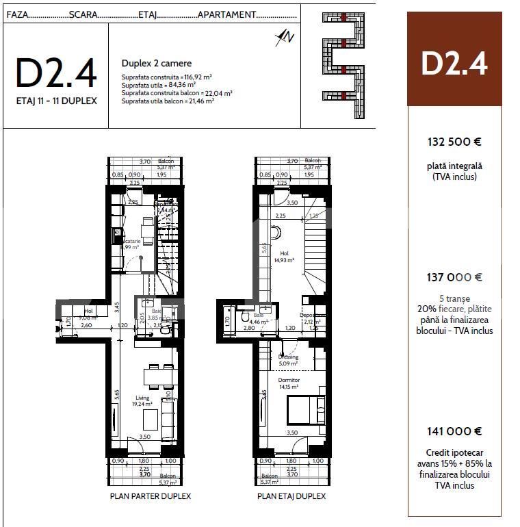 Apartament de vânzare 2 camere Pipera - 93522AV | BLITZ București | Poza1