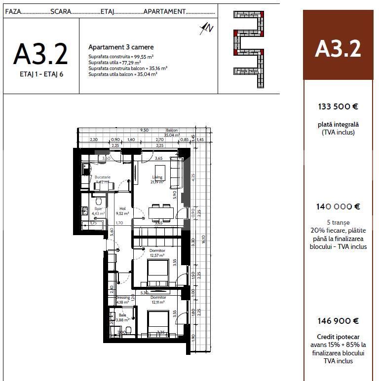 Apartament de vânzare 3 camere Pipera - 93531AV | BLITZ București | Poza1