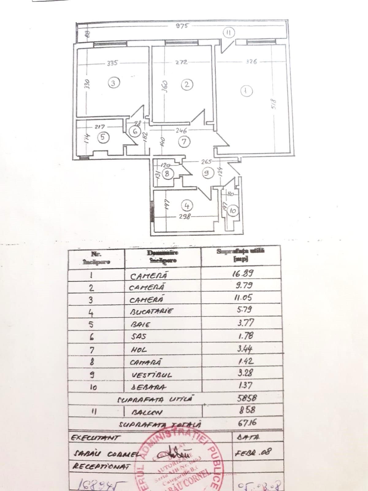 Ap. 3 camere, Lizeanu, mobilat | Poza1