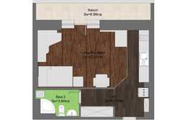 Garsoniera 33 mp, balcon 7 mp, an 2010, Politehnica