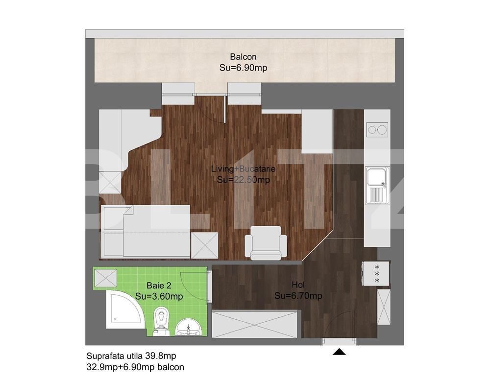 Garsonieră de vânzare Militari - 93810AV | BLITZ București | Poza1