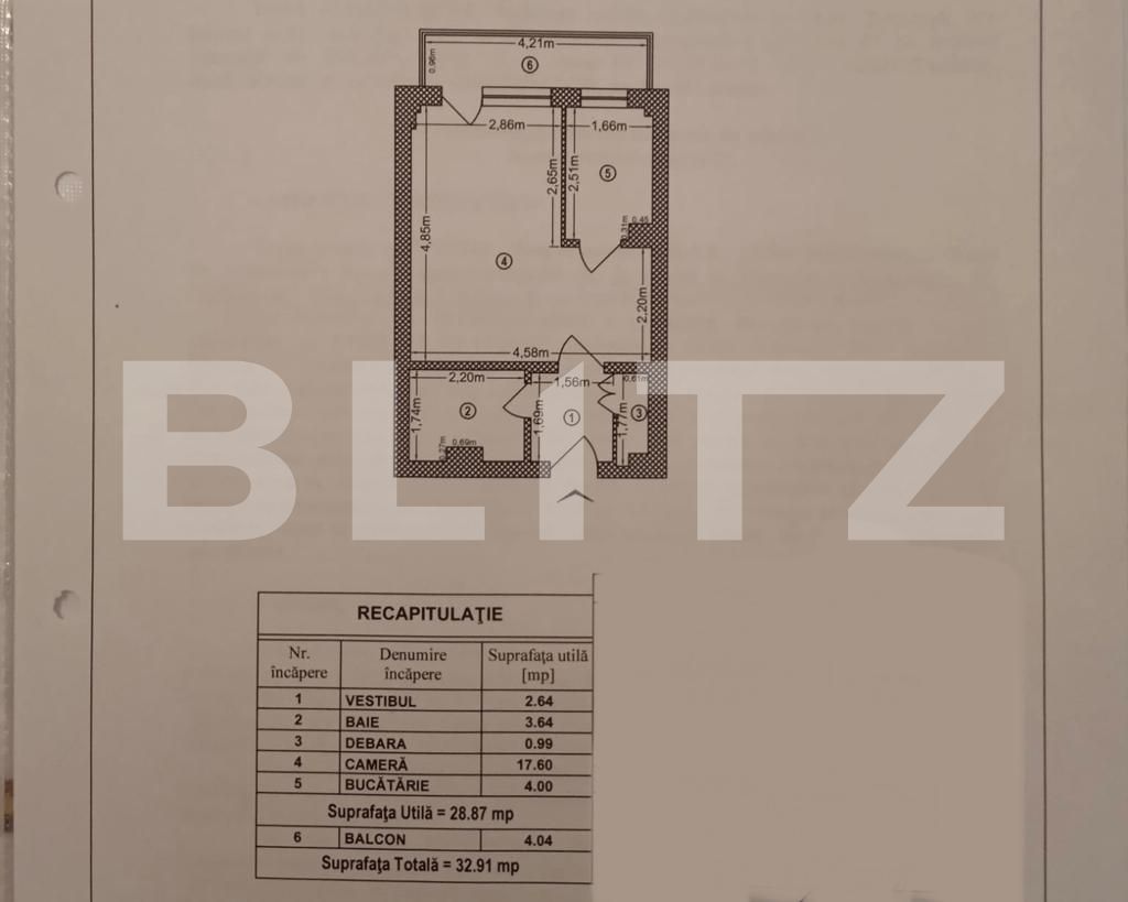 Garsonieră de vânzare Titan - 93926AV | BLITZ București | Poza7