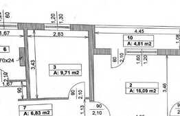 Apartament de 3 camere, 68 mp, zona Berceni