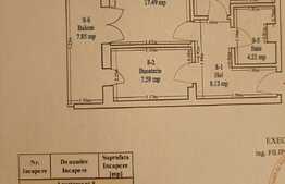 Apartament de 2 camere, 58 mp, bloc nou, parcare, zona Pallady