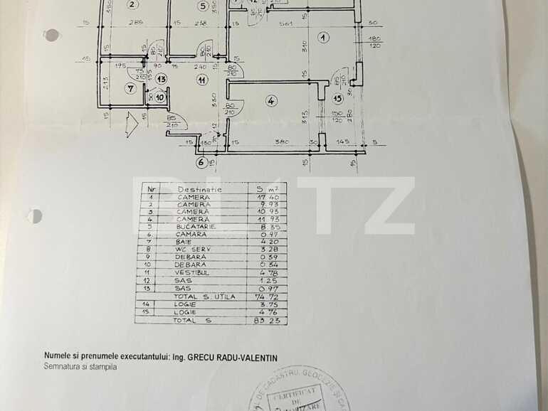 Apartament de vanzare 4 camere, Dristor, centrala | Poza1