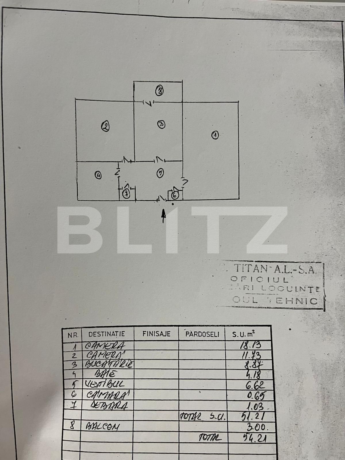 Apartament de 2 camere decomandat, etaj intermediar, 51 mp, Dristor