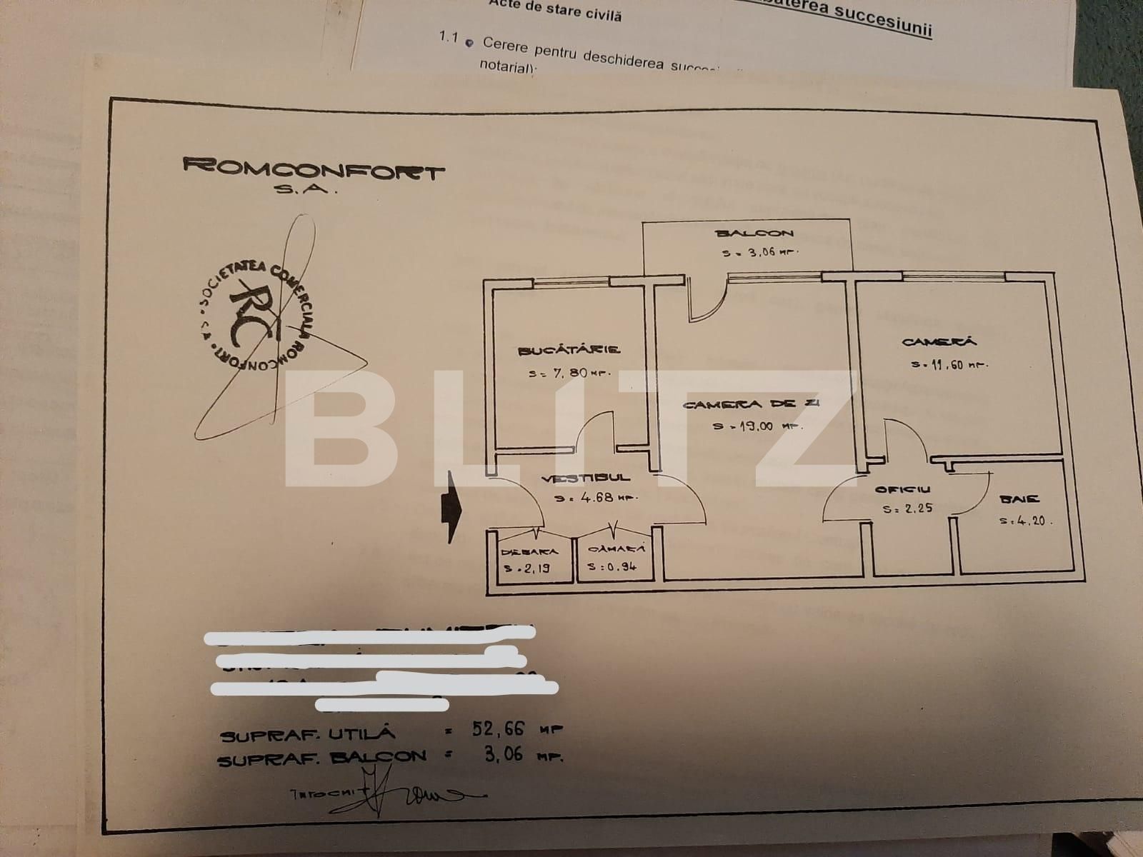 Apartament de 2 camere, 52mp, etaj intermediar, Dristor