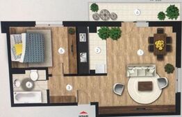 Apartament de 2 camere, 65 mp, etaj intermediar, zona Pipera