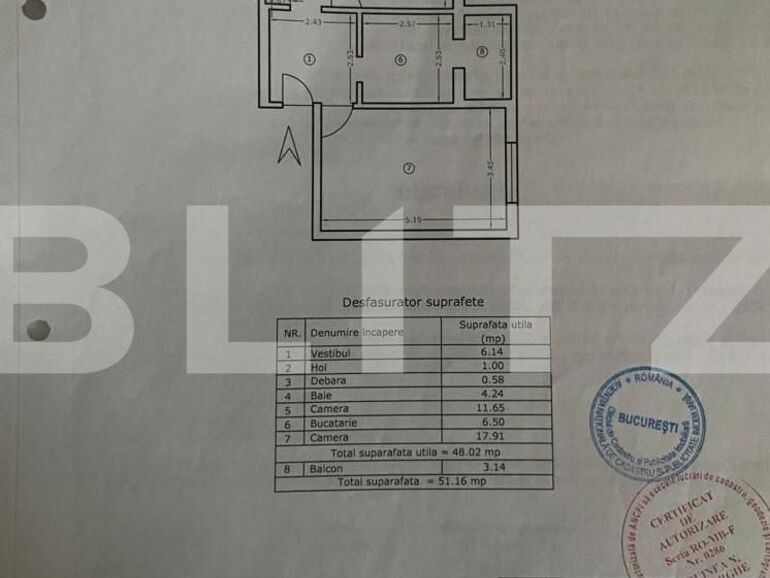 Apartament de vanzare 2 camere, Dristor | Poza1
