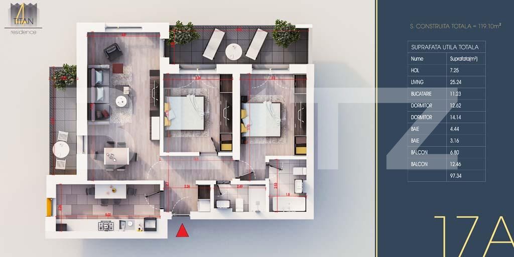 Apartament de vânzare 3 camere Titan - 96596AV | BLITZ București | Poza1