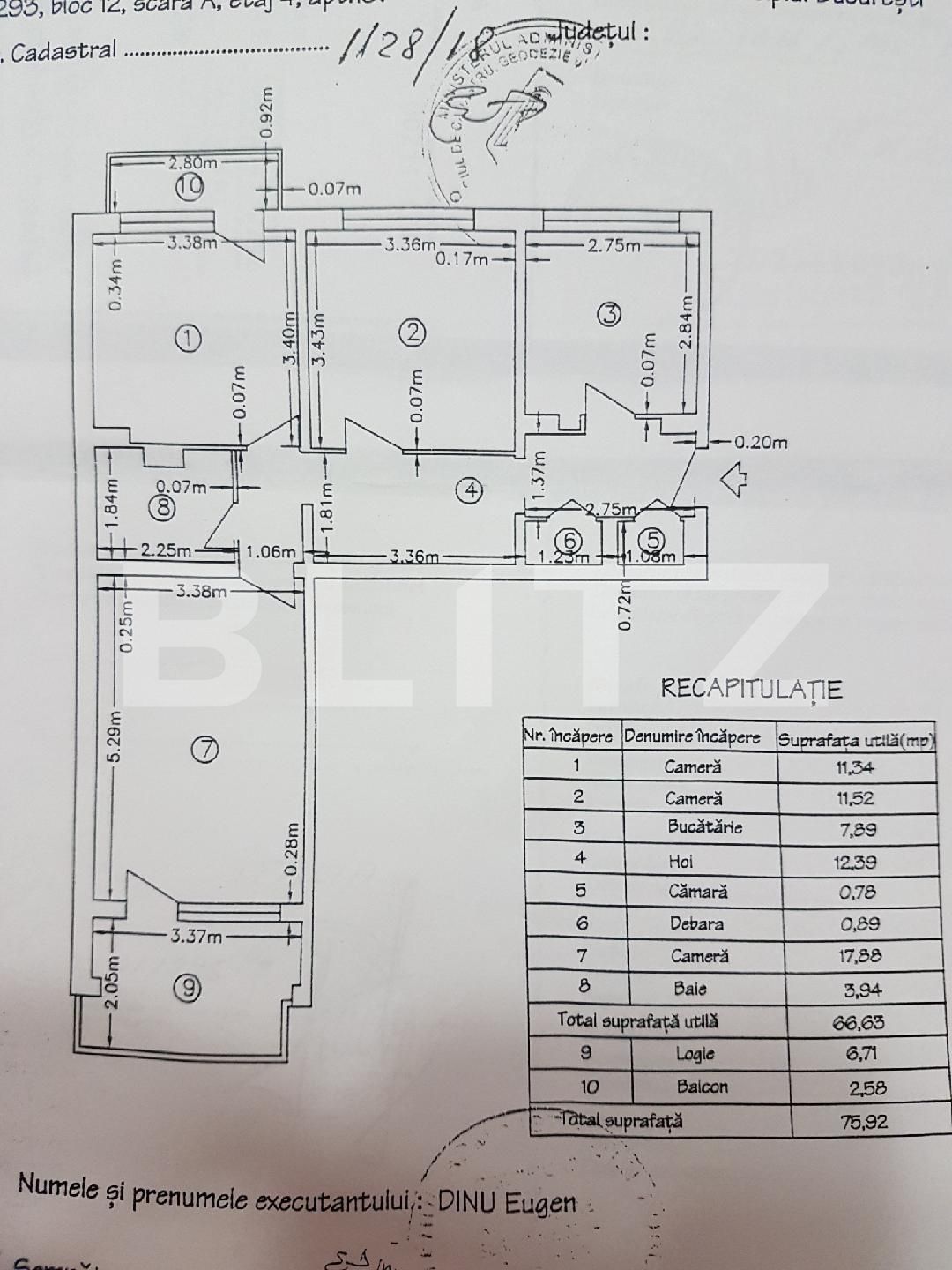 Apartament 3 camere, 76 mp, etaj intermediar, Mihai Bravu-Baba Novac