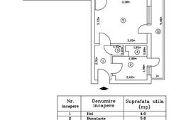 Apartament de 3 camere, 62 mp, etaj intermediar, zona 1 Mai