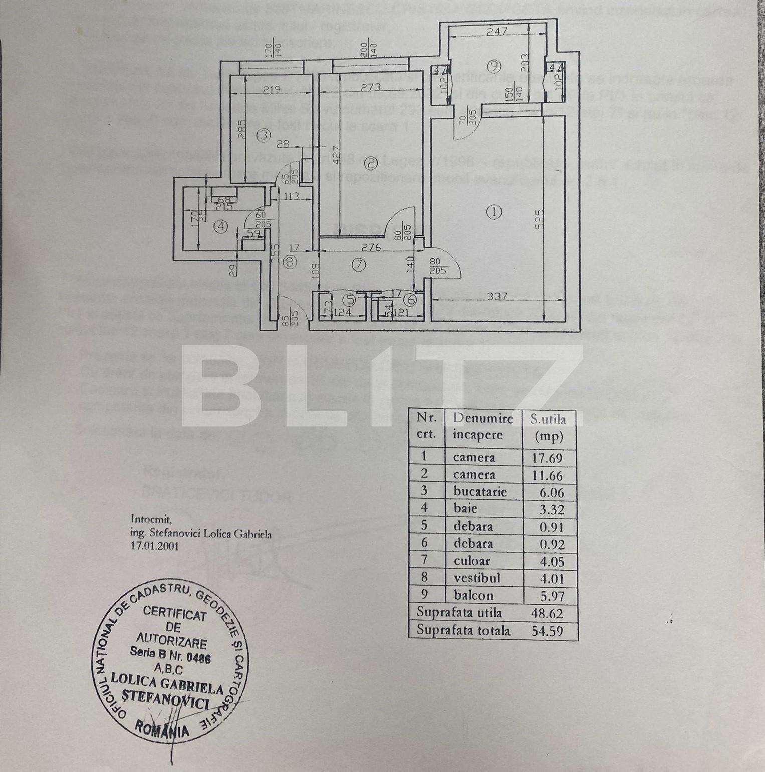 Apartament de 2 camere, decomandat, 49 mp, etaj intermediar, Dristor