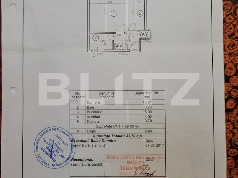 Garsonieră de vânzare Dristor - 97355AV | BLITZ București | Poza1