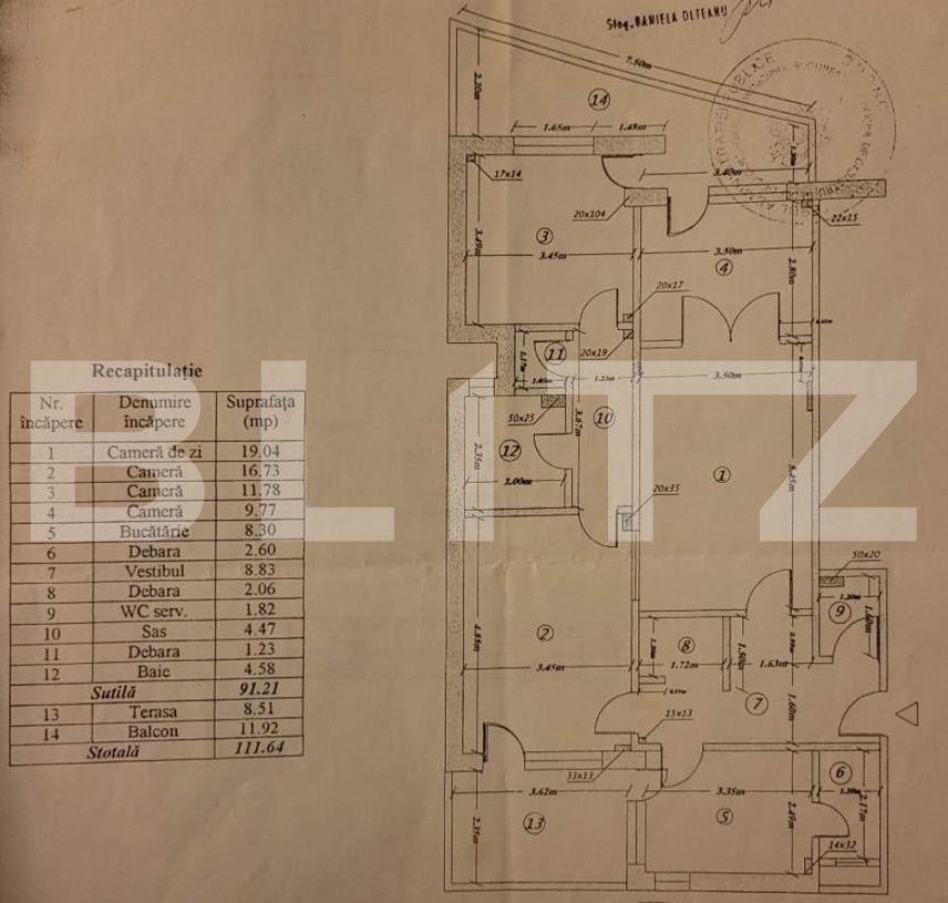 Apartament de vânzare 4 camere Dacia - 97712AV | BLITZ București | Poza1