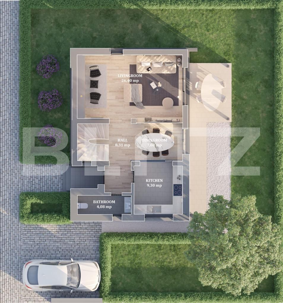 Casa individuala de 120 MP utili, teren 253 mp, in zona Otopeni