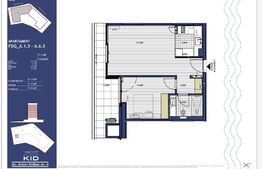Apartament 2 camere, 52 mp utili, 14 mp terasa, Aviatiei