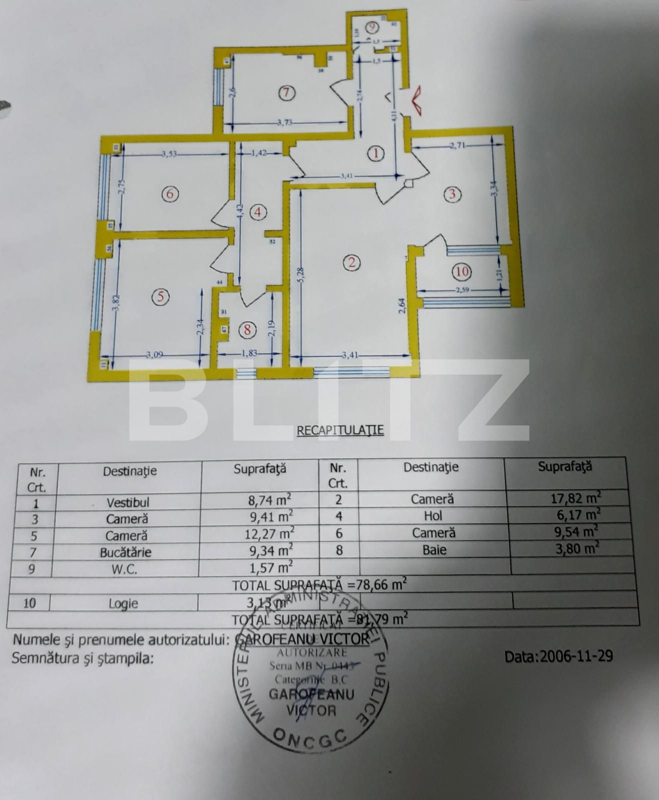 Apartament 4 camere, 79 mp, decomandat, Doamna Ghica