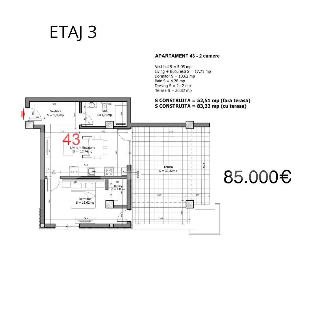 Apartament 2 camere, Tunari | Poza1