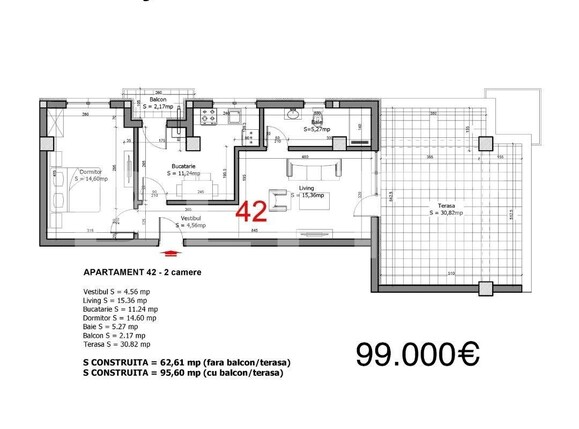 Apartament 2 camere, Tunari | Poza1