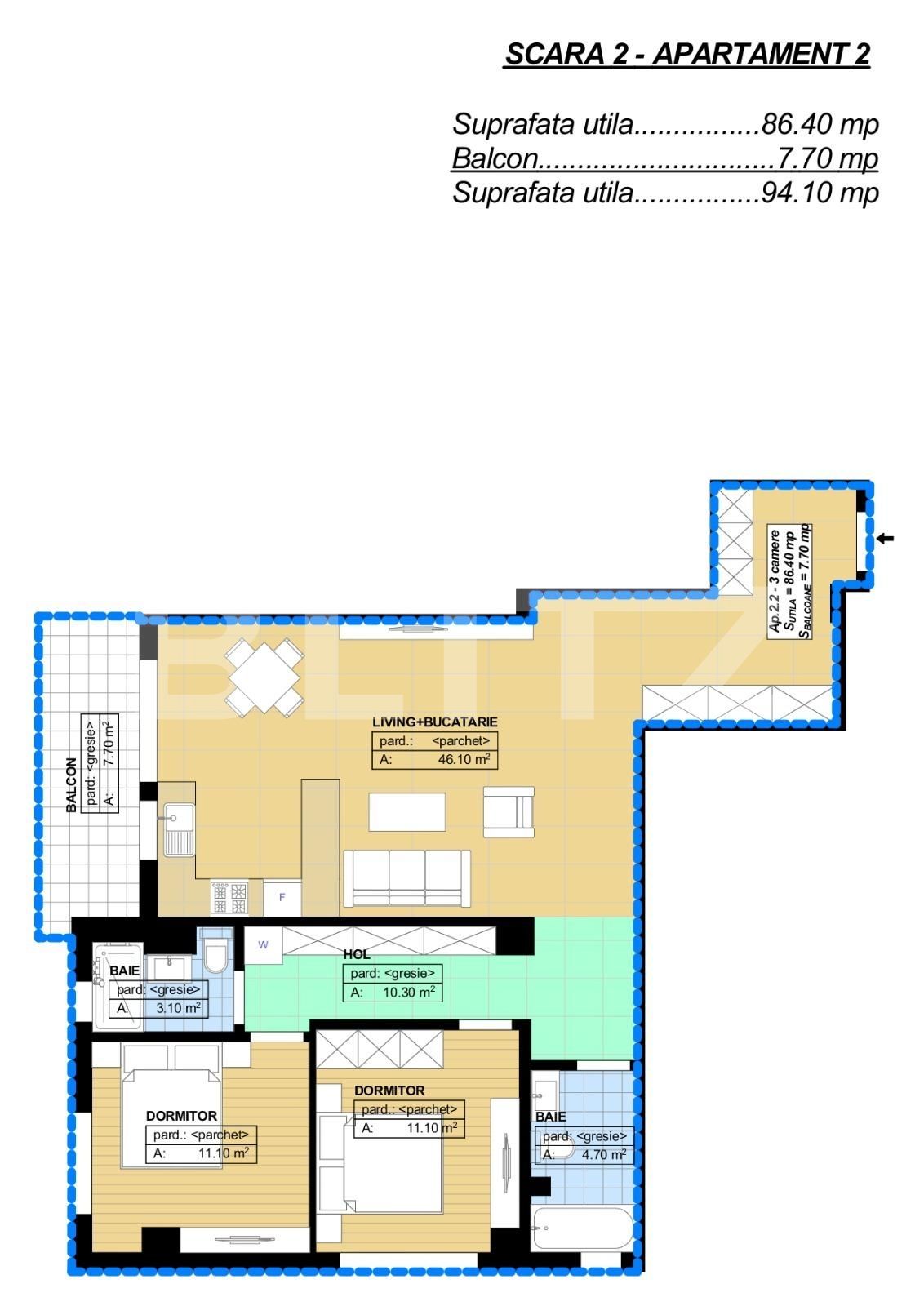 Apartament de vânzare 3 camere Brestei - 101966AV | BLITZ Craiova | Poza13