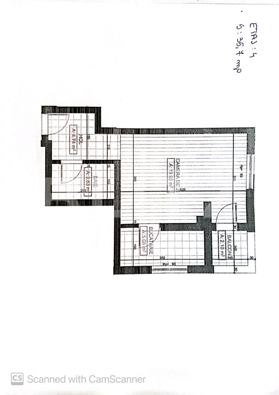Garsoniera, 35.7mp, Cornitoiu