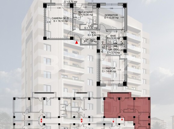 Apartament de vânzare 3 camere Rovine - 106778AV | BLITZ Craiova | Poza1