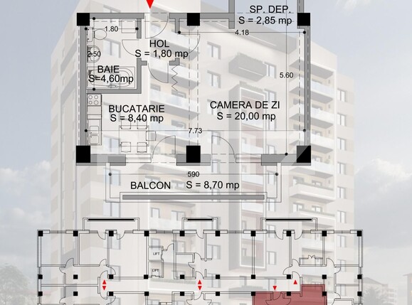 Garsonieră de vânzare Rovine - 106784AV | BLITZ Craiova | Poza1