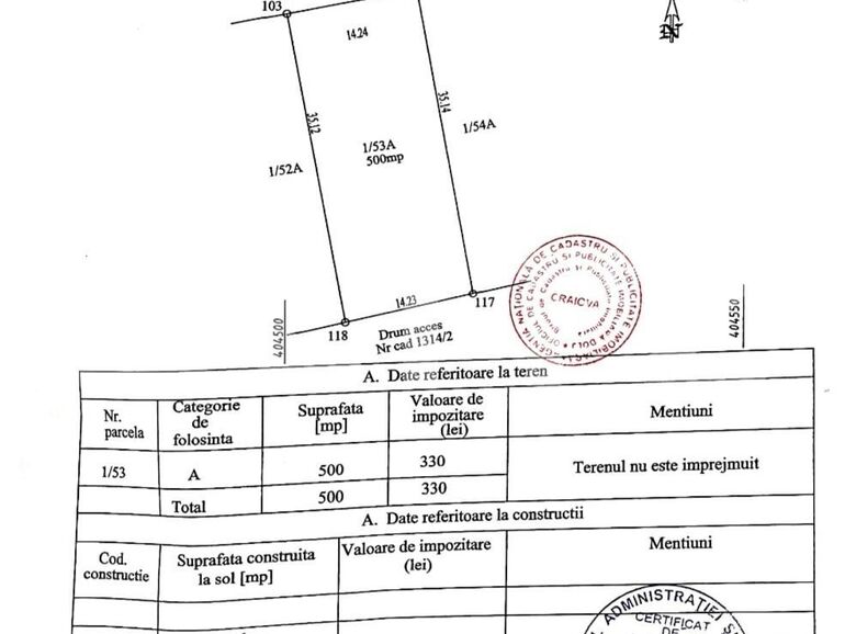 Teren de vânzare Simnicu de Sus  - 113102TV | BLITZ Craiova | Poza1