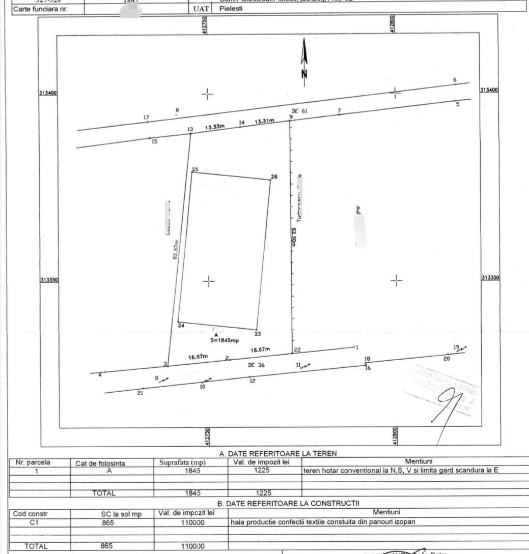 Spațiu industrial de vânzare Pielești - 119178SVI | BLITZ Craiova | Poza1