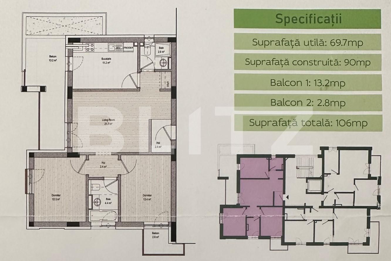 Apartament de 3 camere, etaj 1, centrala termica, Parcul Romanescu 