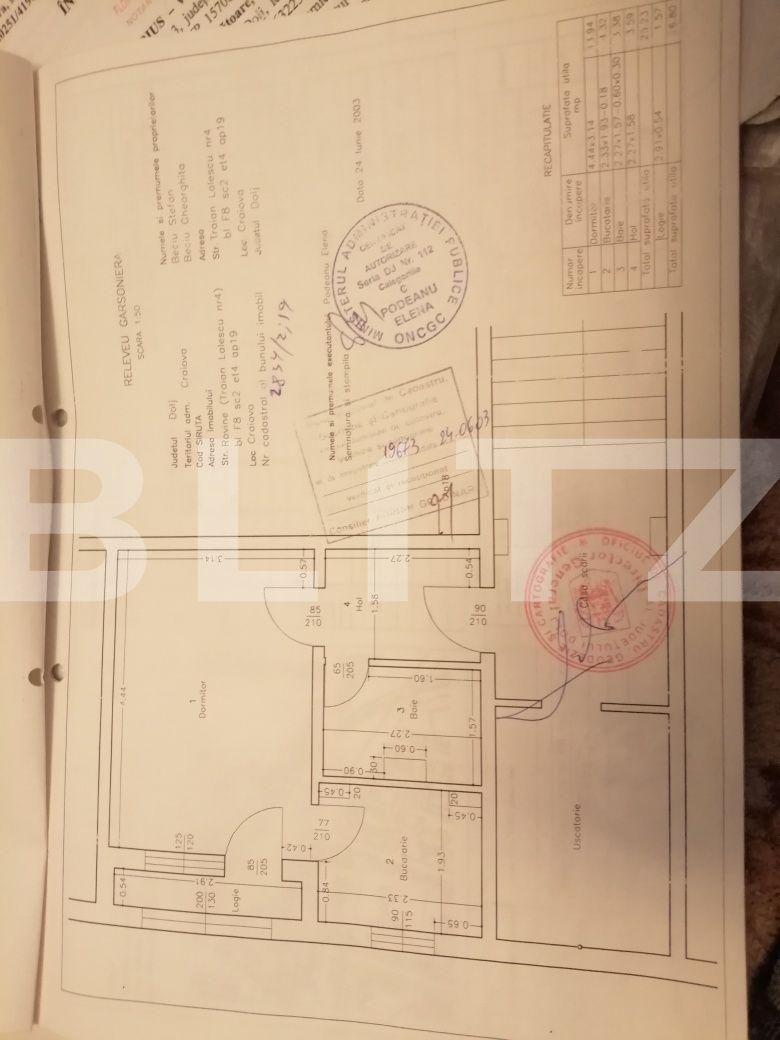 Garsoniera, 25 mp, zona Rovine 