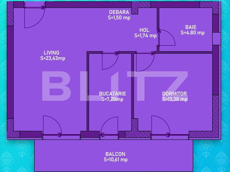 Apartament de vânzare 2 camere Cornitoiu - 121510AV | BLITZ Craiova | Poza1