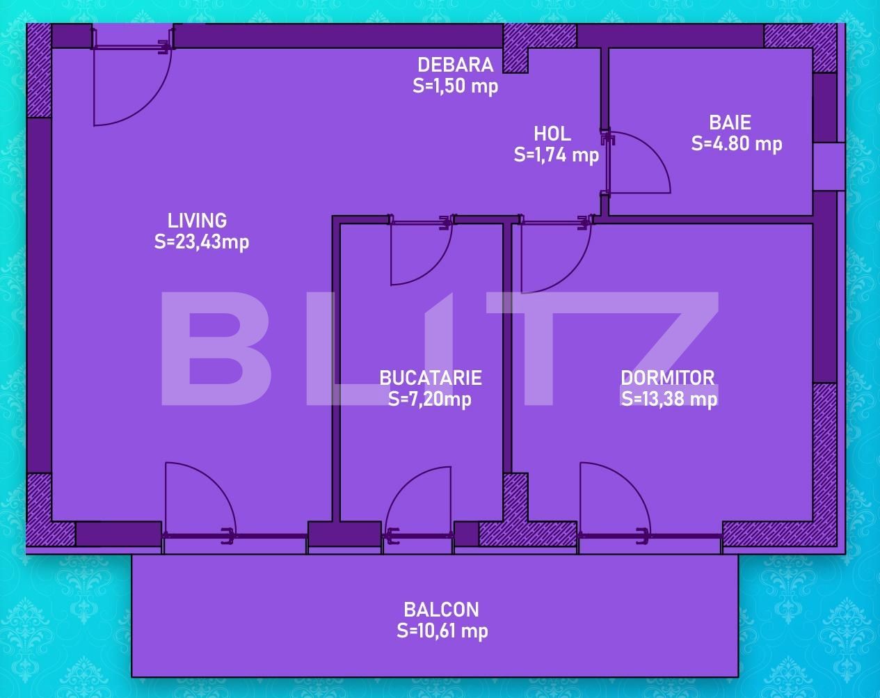 Apartament de vânzare 2 camere Cornitoiu - 121510AV | BLITZ Craiova | Poza1