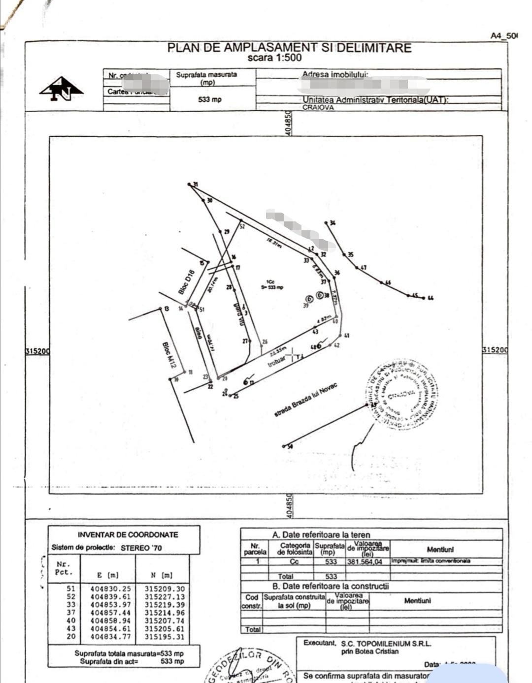 Teren de vânzare Brazda lui Novac - 123596TV | BLITZ Craiova | Poza1