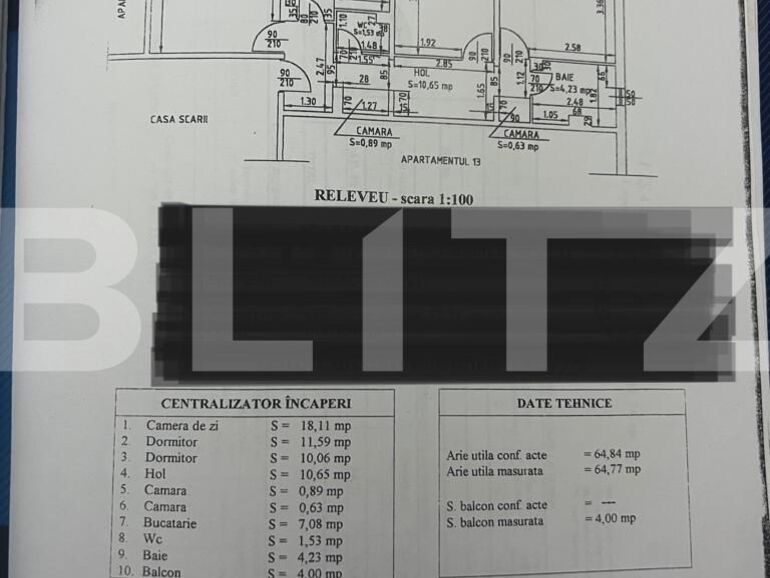 Apartament de vânzare 3 camere Lapus Arges - 125671AV | BLITZ Craiova | Poza1