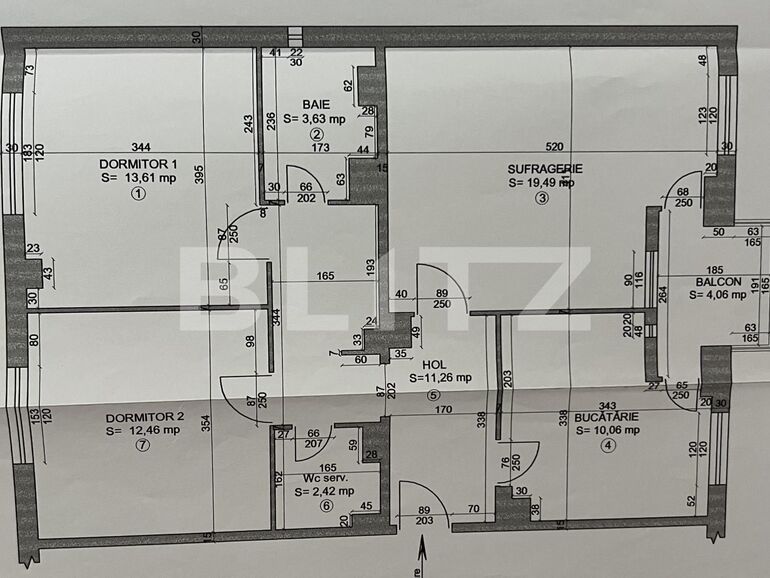 Apartament de vânzare 3 camere 1 Mai - 126413AV | BLITZ Craiova | Poza1